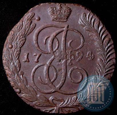 Фото 5 копеек 1794 года АМ 