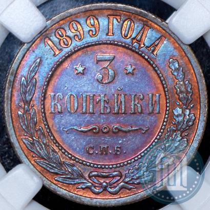 Фото 3 копейки 1899 года СПБ 
