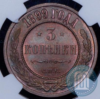Фото 3 копейки 1899 года СПБ 