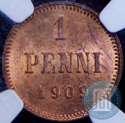 Picture 1 penni 1909 year  
