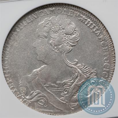 Picture 1 rouble 1726 year СПБ "Petersburg type, portrait turned to the left"