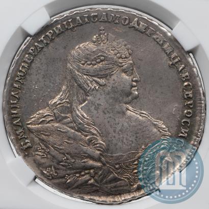 Picture 1 rouble 1737 year  "Moscow type"