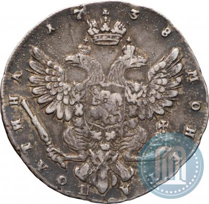 Picture Poltina 1738 year СПБ "Petersburg type"