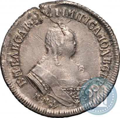 Фото Полуполтинник 1750 года ММД 