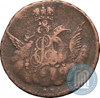 Фото 1 копейка 1755 года ММД 
