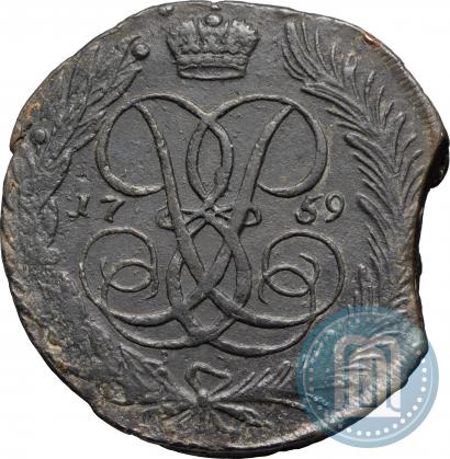 Picture 5 kopecks 1759 year  