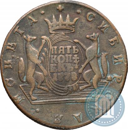 Фото 5 копеек 1778 года КМ 