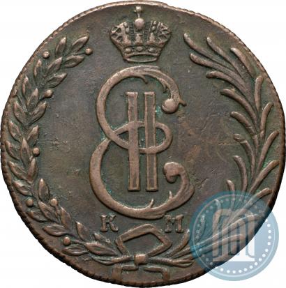 Фото 10 копеек 1780 года КМ 