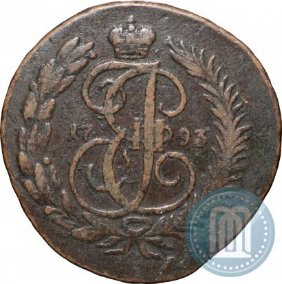 Picture 2 kopecks 1793 year ЕМ "Paul's restrike"
