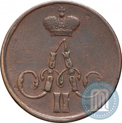 Picture 1 kopeck 1856 year ЕМ 