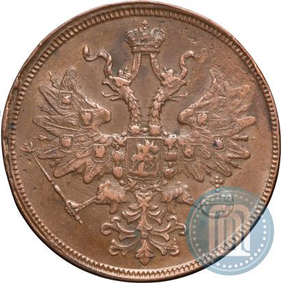 Picture 5 kopecks 1860 year ЕМ 