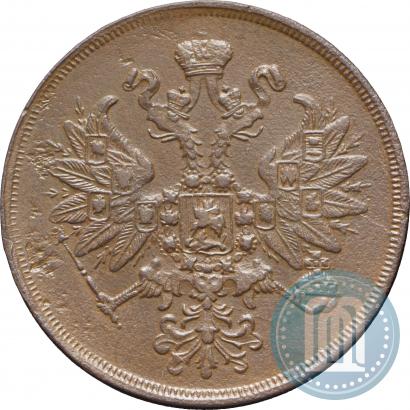 Picture 2 kopecks 1860 year ЕМ 