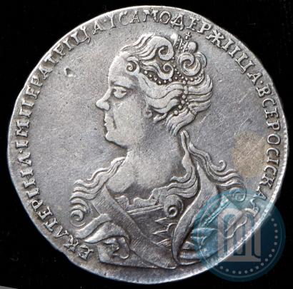 Фото 1 рубль 1726 года  "Московский тип, портрет влево"