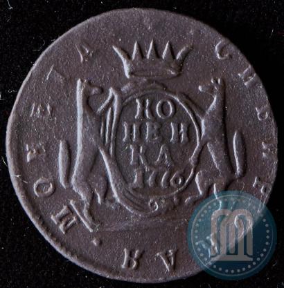 Фото 1 копейка 1776 года КМ 