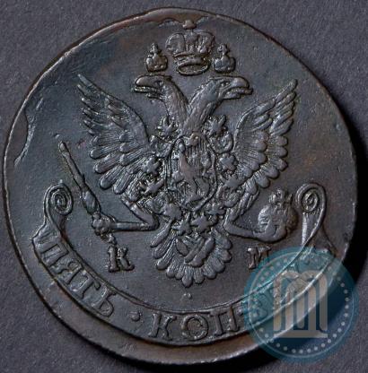 Picture 5 kopecks 1785 year КМ 