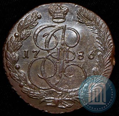 Фото 5 копеек 1786 года ЕМ 