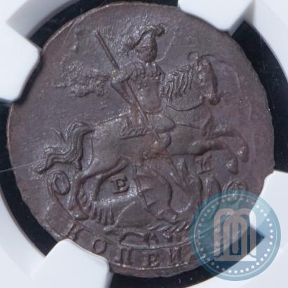 Picture 1 kopeck 1789 year ЕМ 
