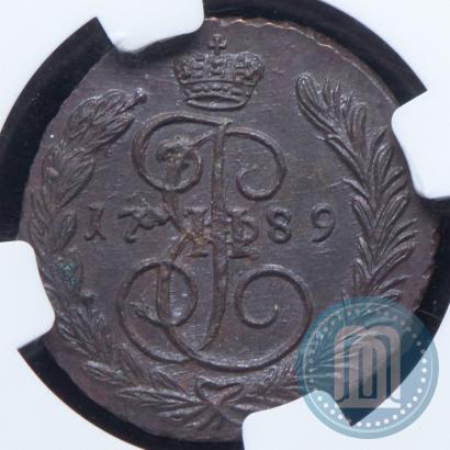 Picture 1 kopeck 1789 year ЕМ 