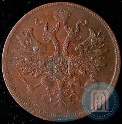 Picture 5 kopecks 1860 year ЕМ 