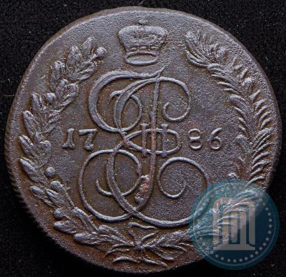 Picture 5 kopecks 1786 year КМ 