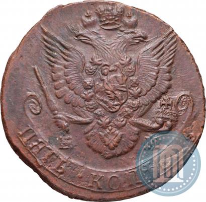 Picture 5 kopecks 1785 year ЕМ 