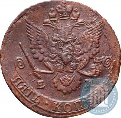 Picture 5 kopecks 1785 year ЕМ 