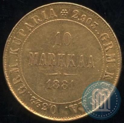 Фото 10 марок 1881 года S 