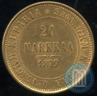 Picture 20 markkaa 1879 year S 
