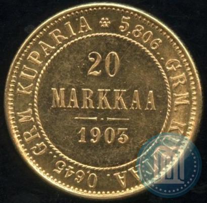Picture 20 markkaa 1903 year L 