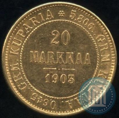Picture 20 markkaa 1903 year L 