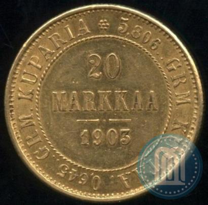 Picture 20 markkaa 1903 year L 