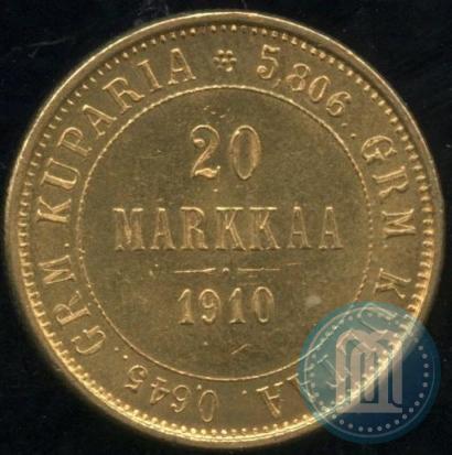 Picture 20 markkaa 1910 year L 