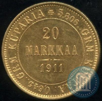 Picture 20 markkaa 1911 year L 
