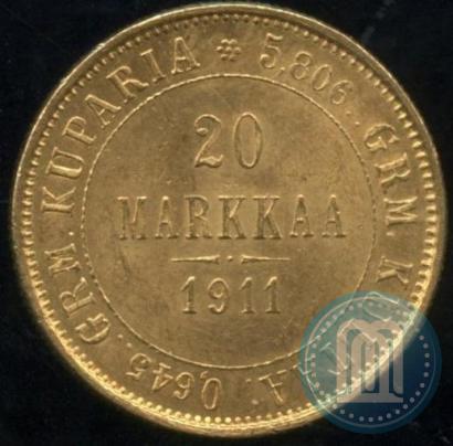 Picture 20 markkaa 1911 year L 