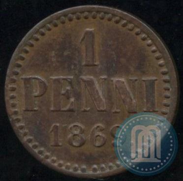 Picture 1 penni 1869 year  