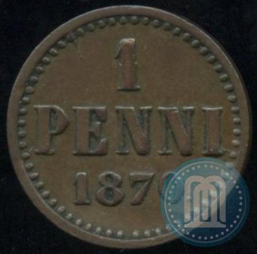 Picture 1 penni 1870 year  