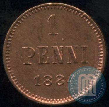 Фото 1 пенни 1884 года  
