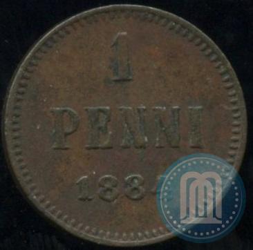 Фото 1 пенни 1884 года  