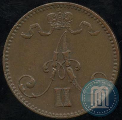 Picture 5 pennia 1870 year  