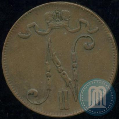 Picture 5 pennia 1910 year  