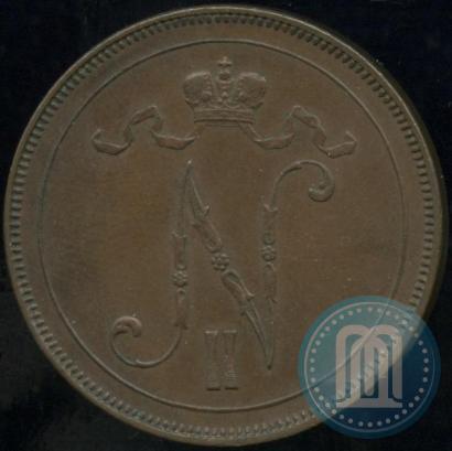 Фото 10 пенни 1896 года  