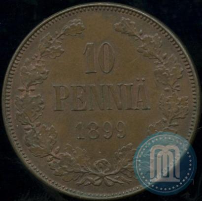 Picture 10 pennia 1899 year  
