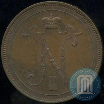 Picture 10 pennia 1899 year  
