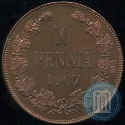 Фото 10 пенни 1907 года  