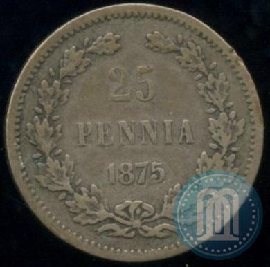 Picture 25 pennia 1875 year S 