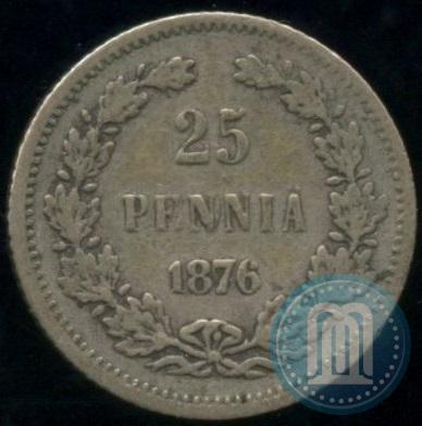 Picture 25 pennia 1876 year S 