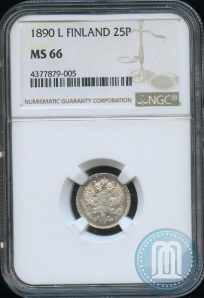 Picture 25 pennia 1890 year L 
