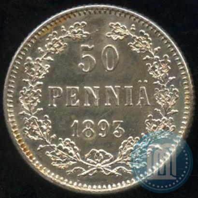 Фото 50 пенни 1893 года L 