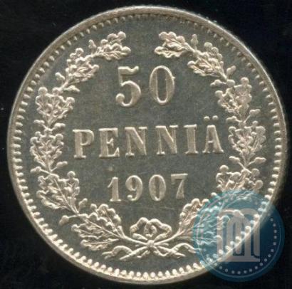 Фото 50 пенни 1907 года L 