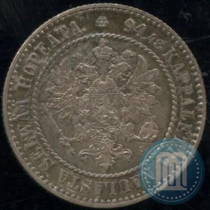 Picture 1 markka 1864 year S 
